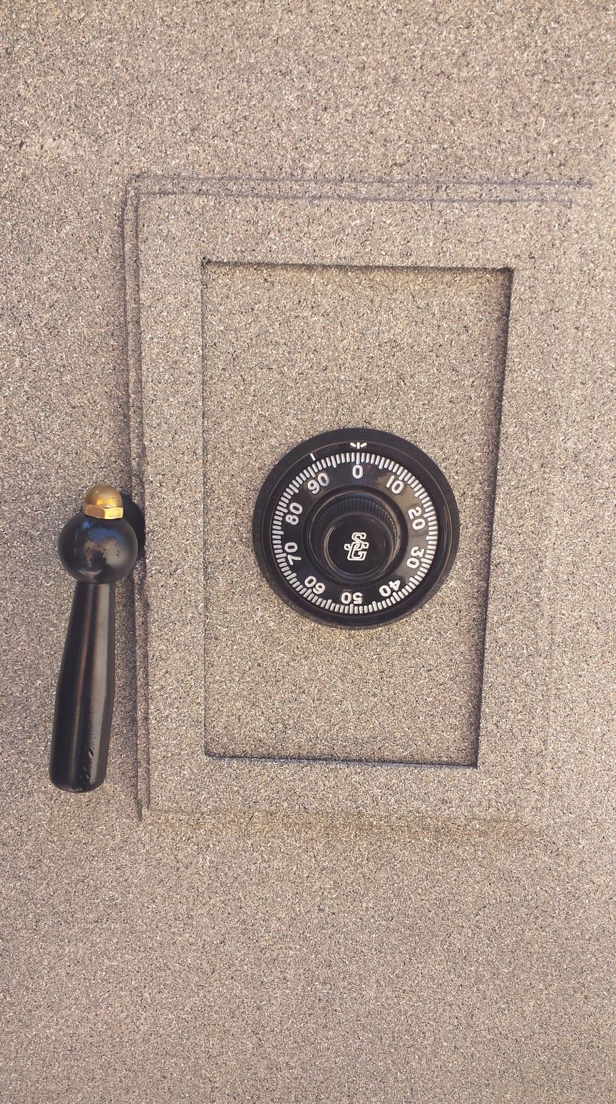 dial combination safe locked